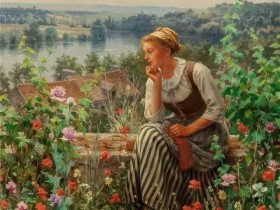 美国艺术家DANIEL RIDGWAY KNIGHT(1839-1924)